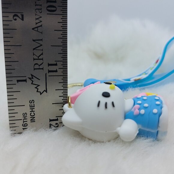 2/$25 Hello Kitty keychai wrist strap lanyard with "The sunshine Unicorn" - Picture 6 of 6